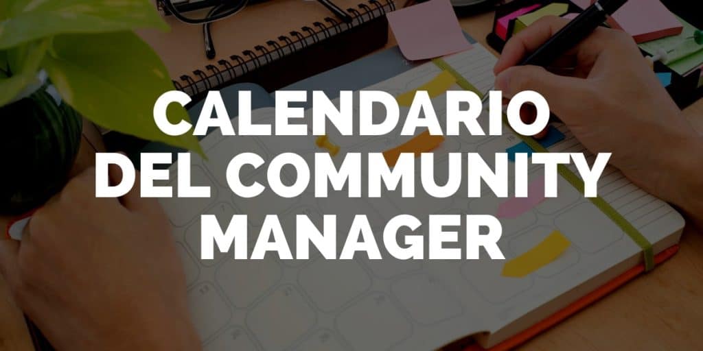 calendario del community manager